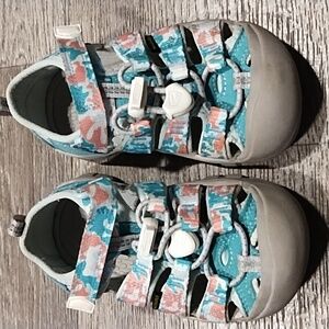 Keen Sandals Water Wear Adjustable Strap Pink Teal Size 9 Kids